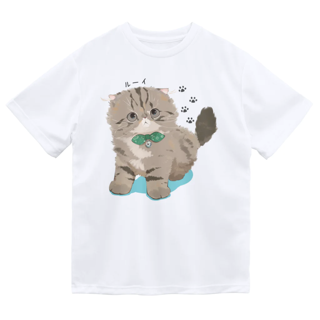 だいこくの猫絵生活ショップのルーイ_猫絵生活 Dry T-Shirt