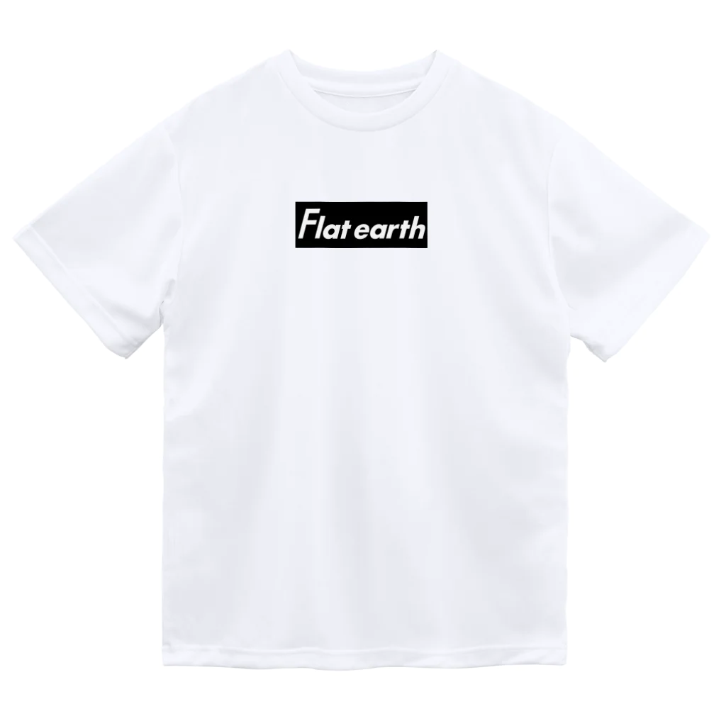 Mappila SHOPのFlatearth Box Logo (BLACK) フラットアース ボックスロゴ(ブラック) ドライTシャツ