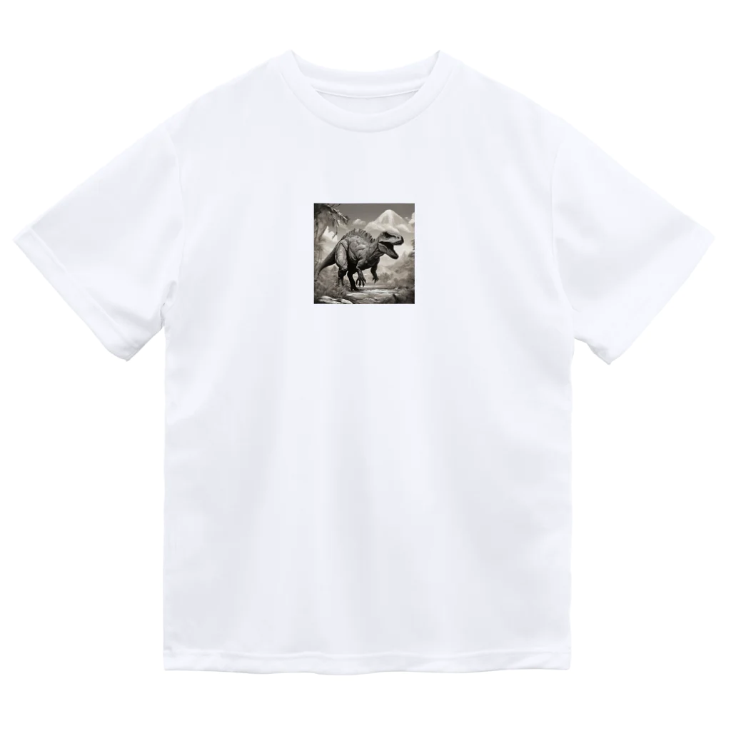 konyuの白黒恐竜 Dry T-Shirt