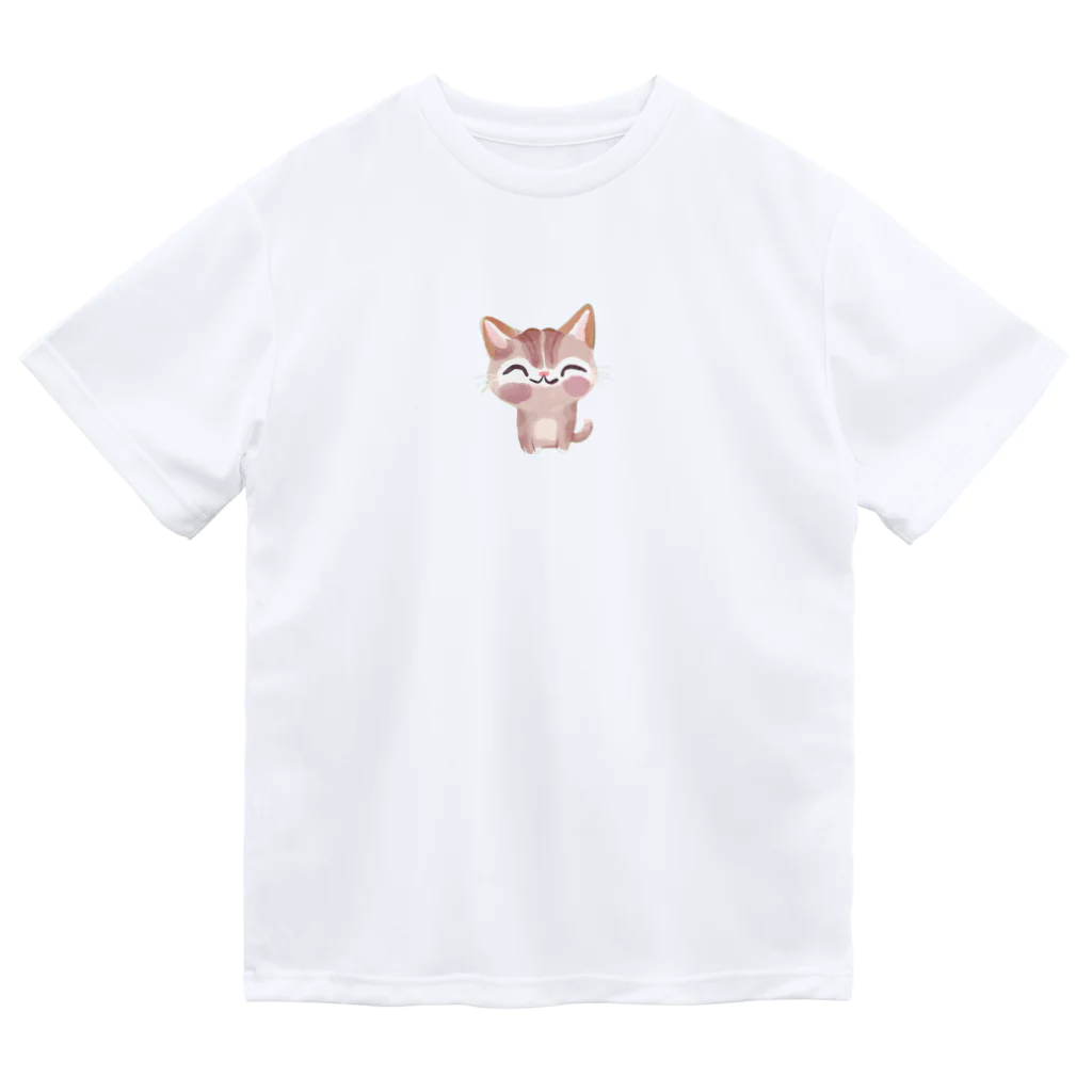 青黒黄色の猫の癒し Dry T-Shirt