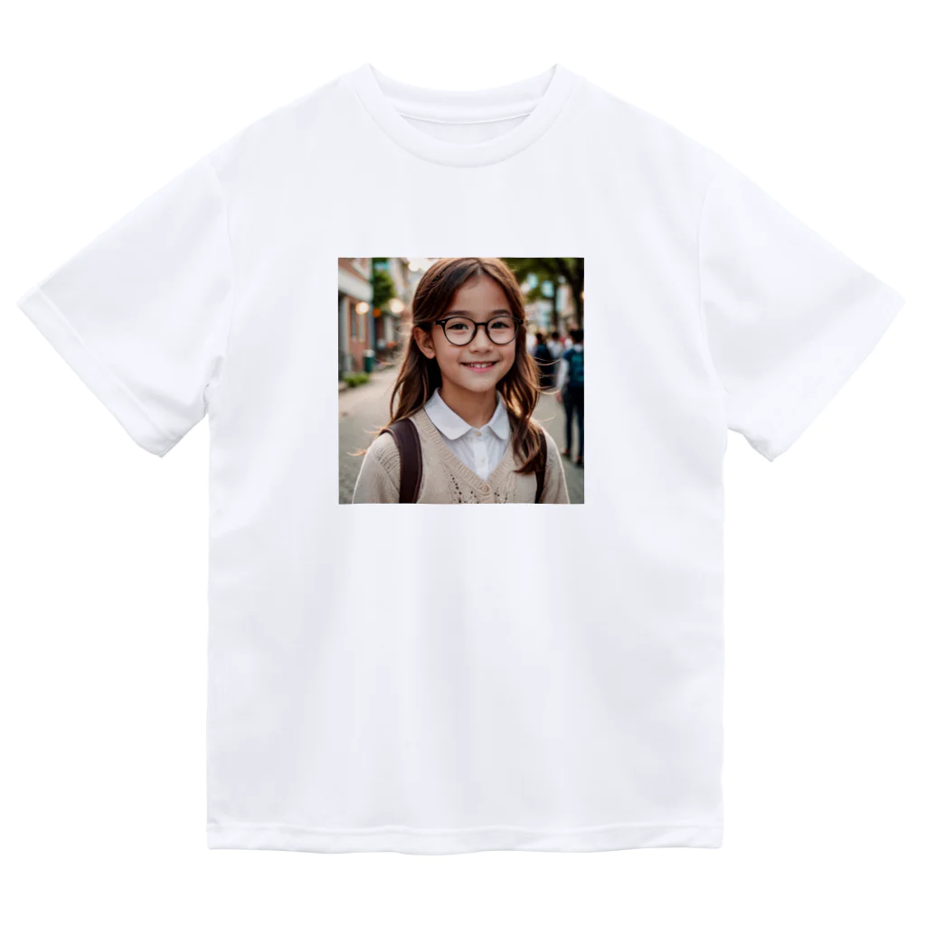 yuyuu_youtubeのメガネの少女 ドライTシャツ