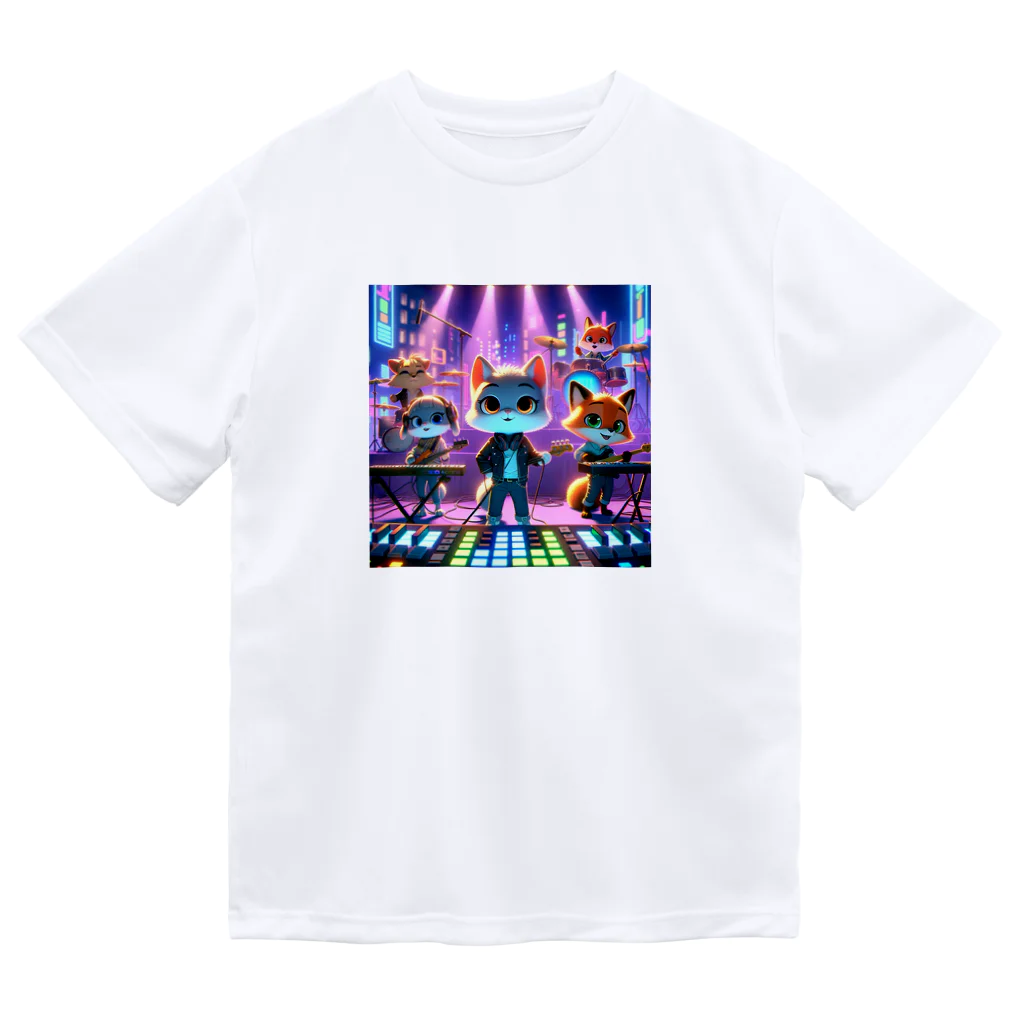 ANIMAL HEROES -musical band-のネオンナイト・メロディー: アニマルシティライブ ドライTシャツ