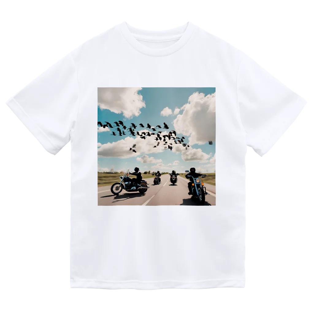 the blue seasonの風を切って、空と地を繋ぐ ドライTシャツ