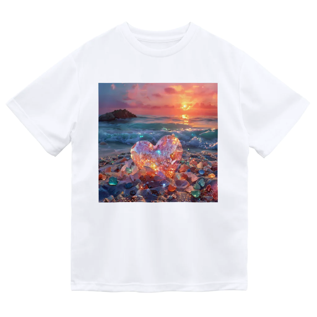 Mellow-Skyの美しすぎるハートシーグラス ドライTシャツ