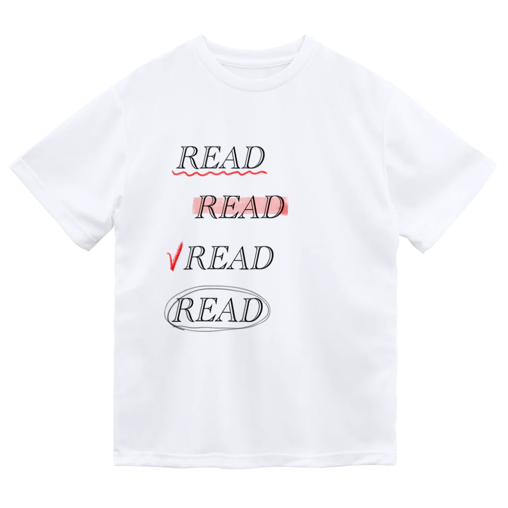 momokei&UのREAD READ READ READ ドライTシャツ