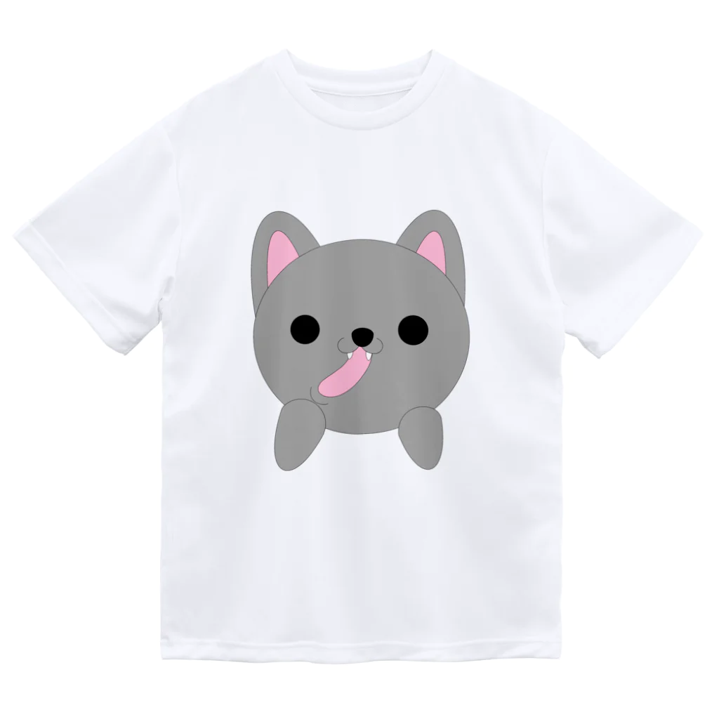 Hanamari のグレー色の猫ちゃんとお尻 Dry T-Shirt