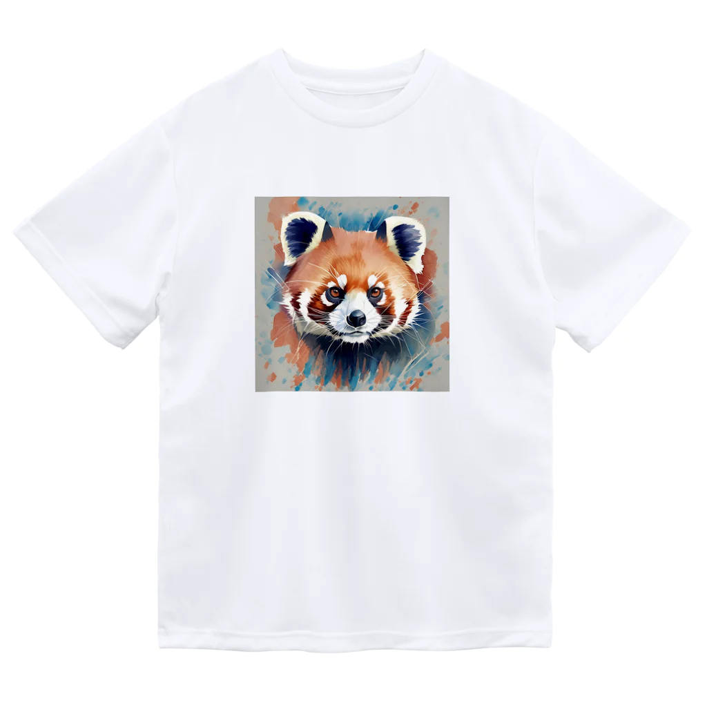 WithRedPandaの水彩風レッサーパンダ ドライTシャツ