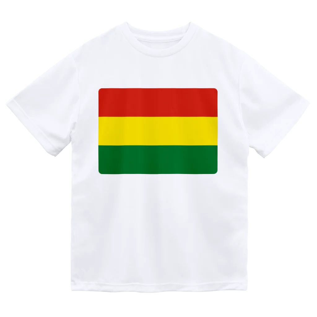 お絵かき屋さんのボリビアの国旗 Dry T-Shirt