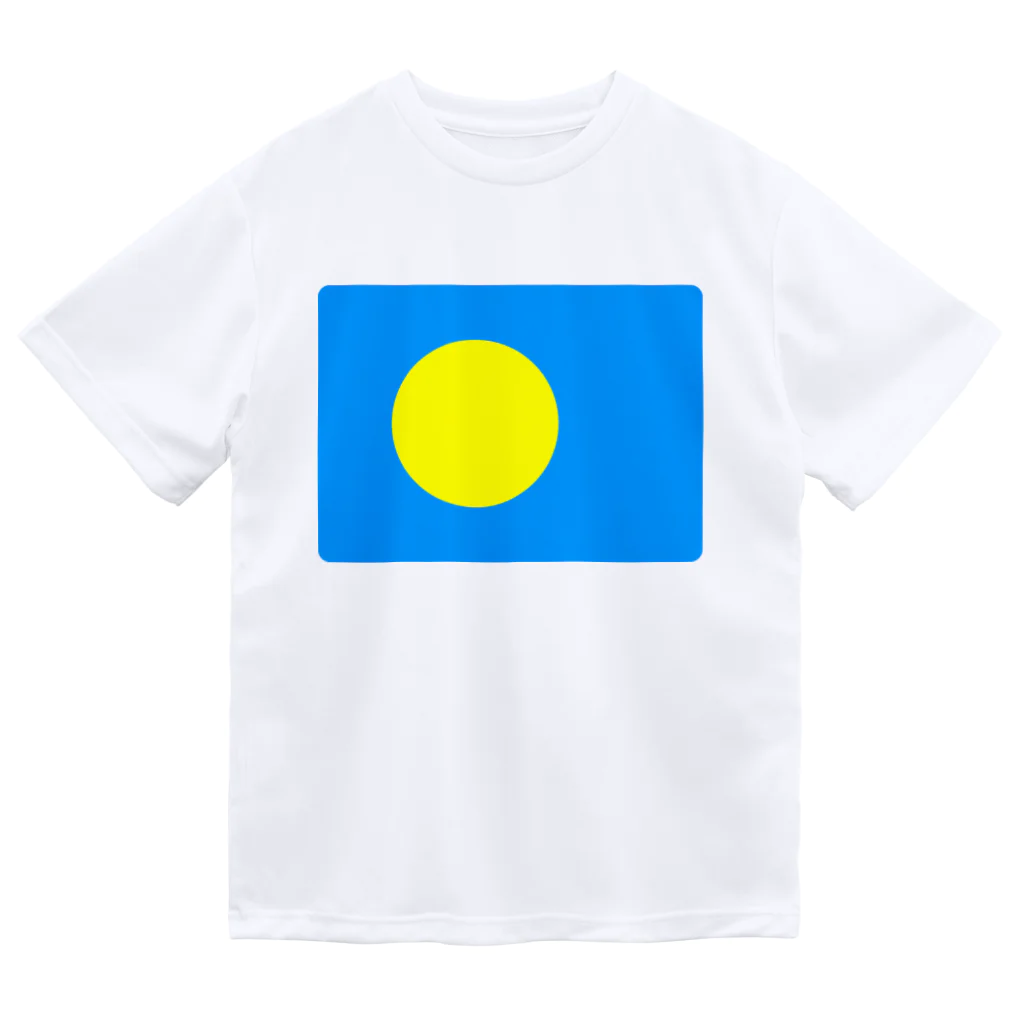 お絵かき屋さんのパラオの国旗 ドライTシャツ