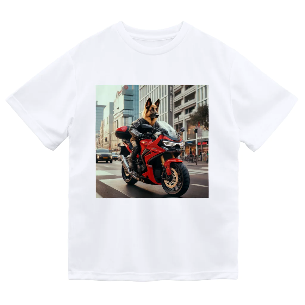 the blue seasonの街角の犬ライダー Dry T-Shirt