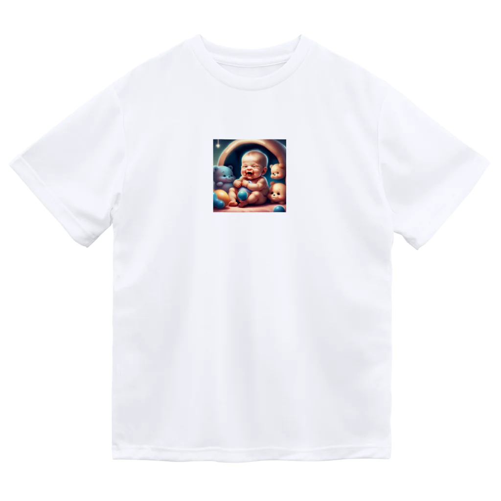 pompomダンスのぷくぷく赤ちゃん Dry T-Shirt