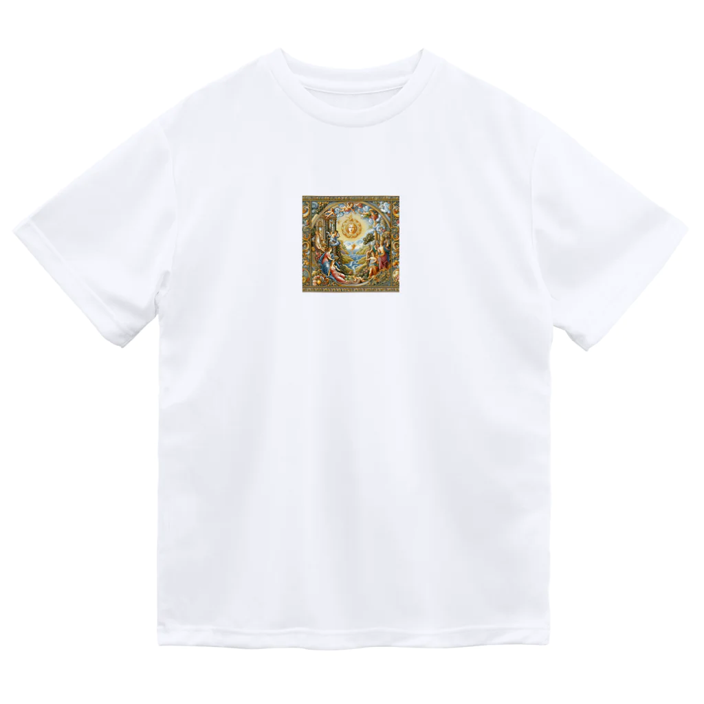 Qten369の絵画をモチーフ ドライTシャツ