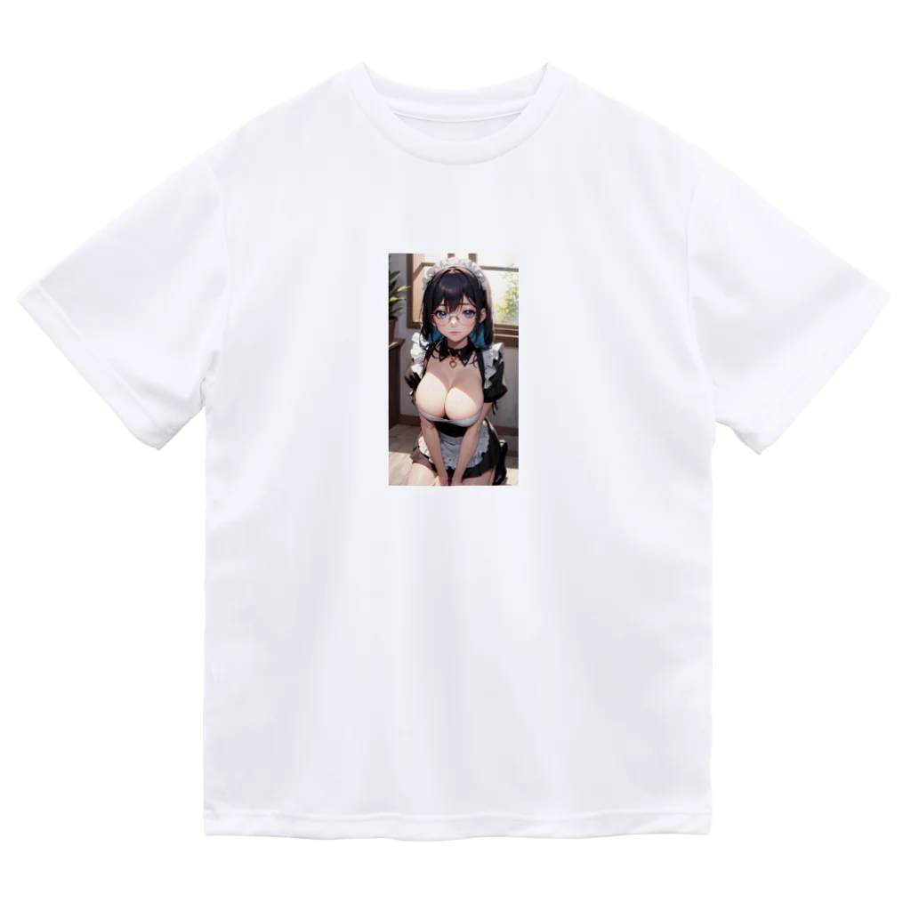 美少女学院の黒髪美少女　美鈴ちゃん　メイド ドライTシャツ