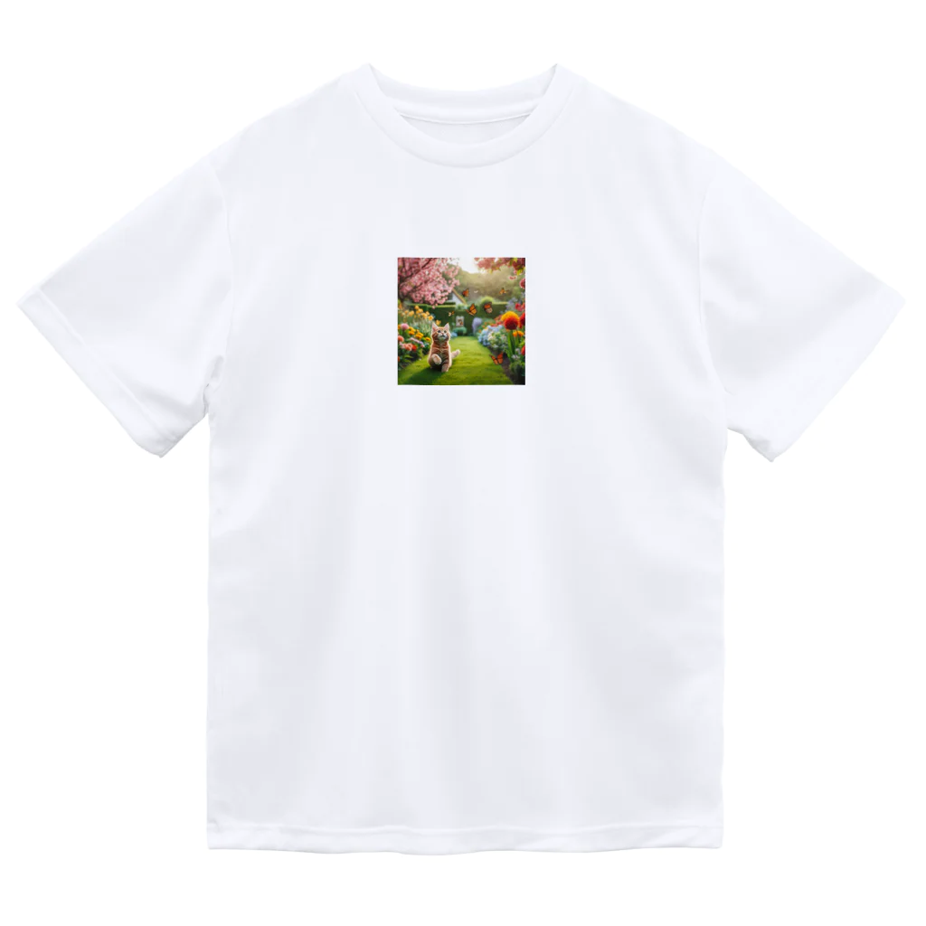 JAMnano1837の猫 in 花園 Dry T-Shirt