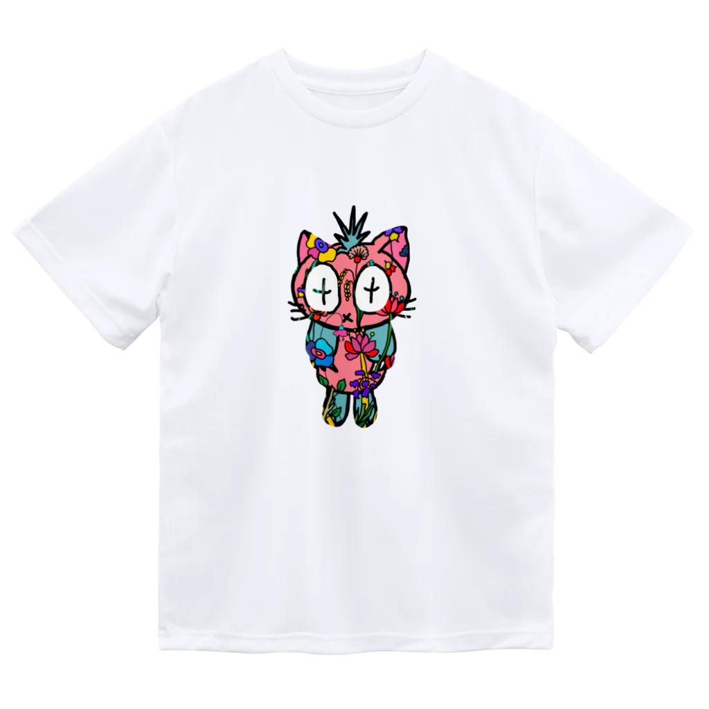 ANDORAのトロピカル　猫 Dry T-Shirt