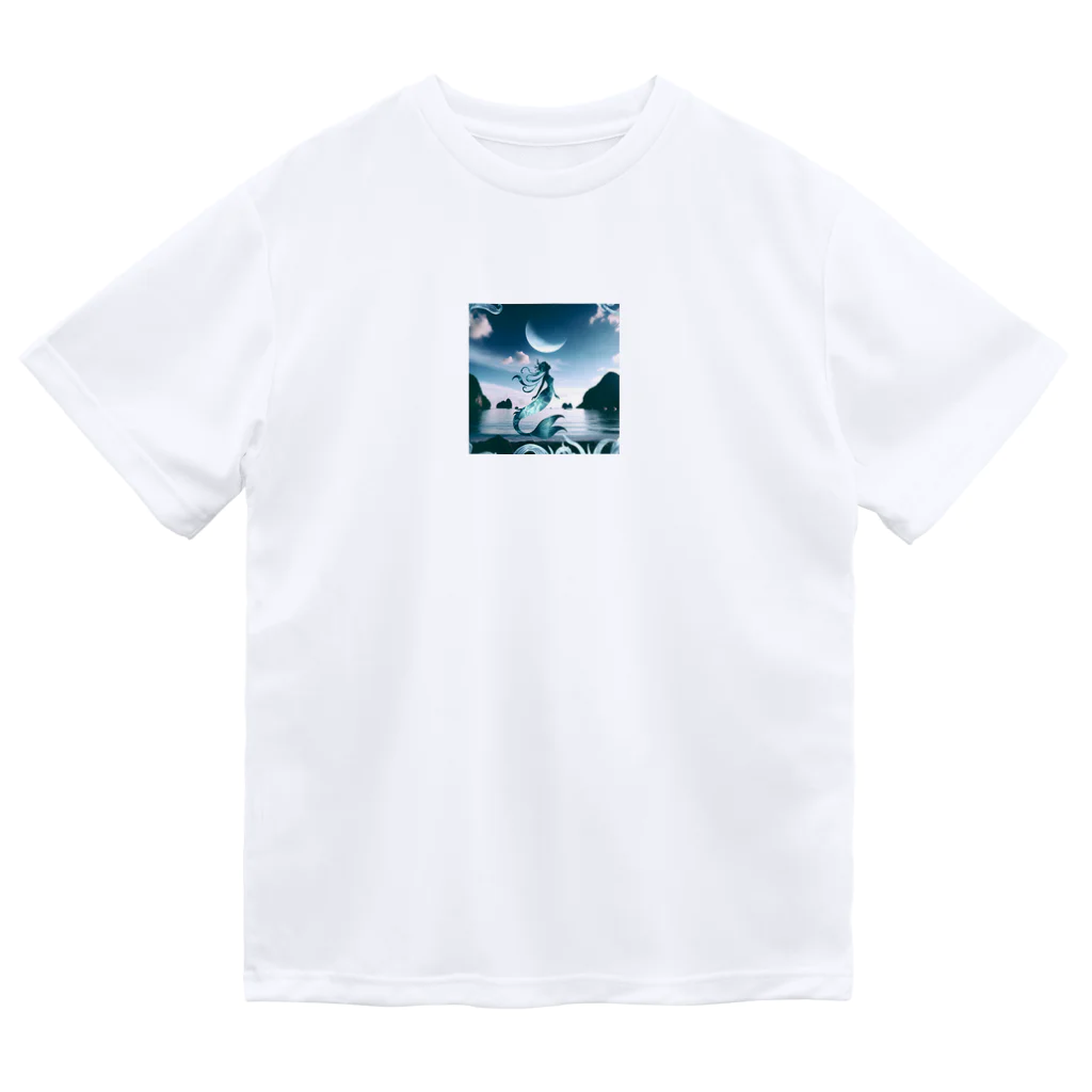 730naoの夜の海に突如現れる人魚！ Dry T-Shirt