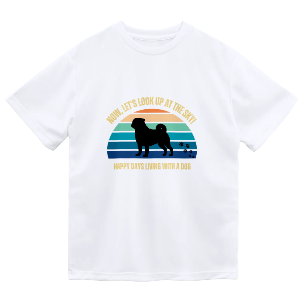 dreamy-designのわんちゃん　パグ Dry T-Shirt