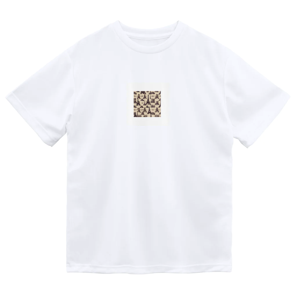 Runes＋@のエッフェル塔 ドライTシャツ