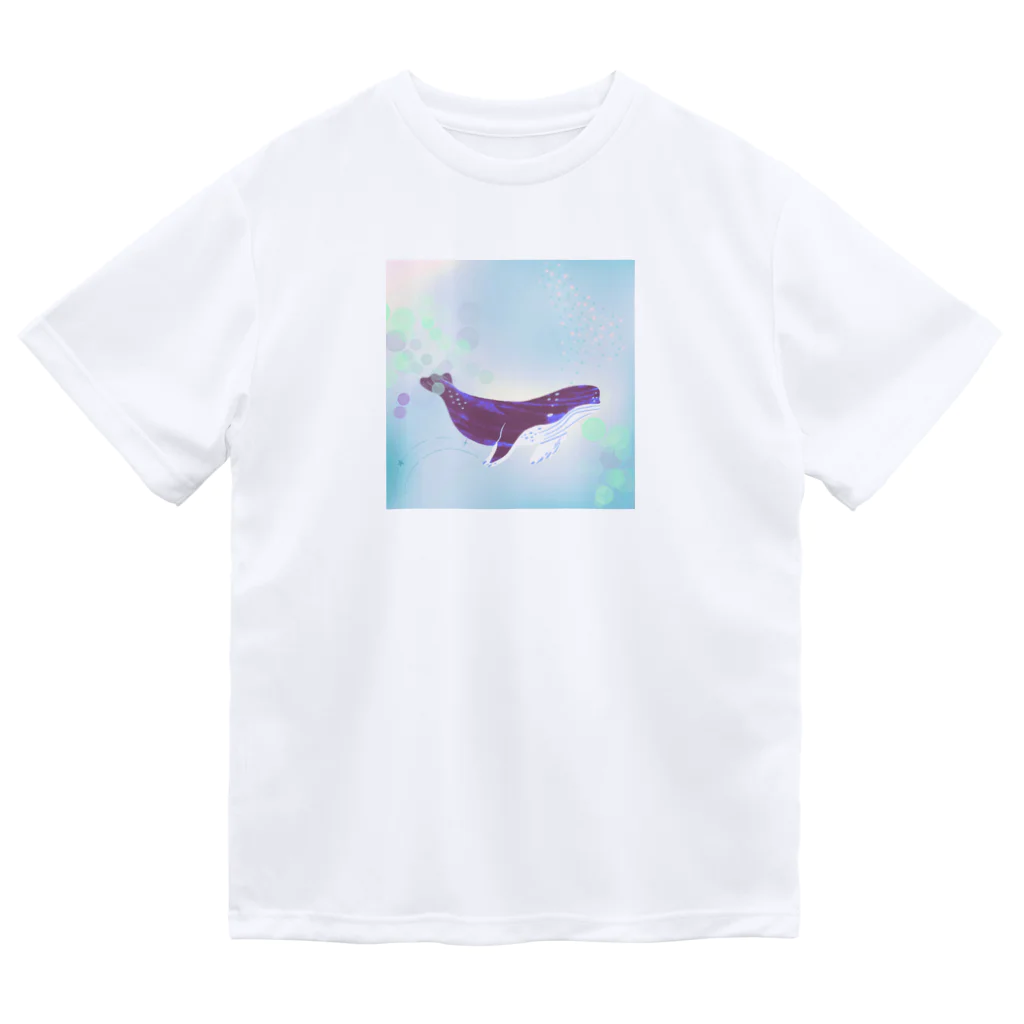 shiguchiitoのくじら Dry T-Shirt