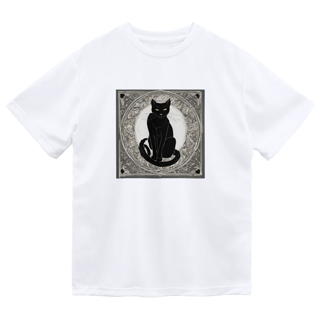 動物デザイングッズの黒猫 Dry T-Shirt