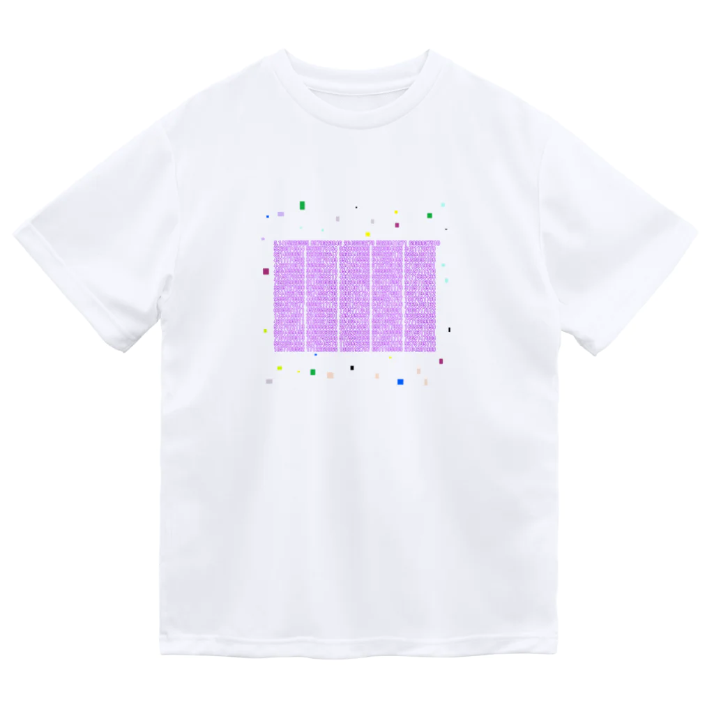 noiSutoaの神秘的なパープルカラー円周率１０００桁 Dry T-Shirt