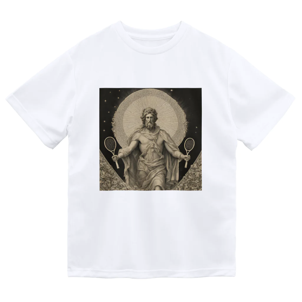 柴犬とテニスのGod of tennis Dry T-Shirt