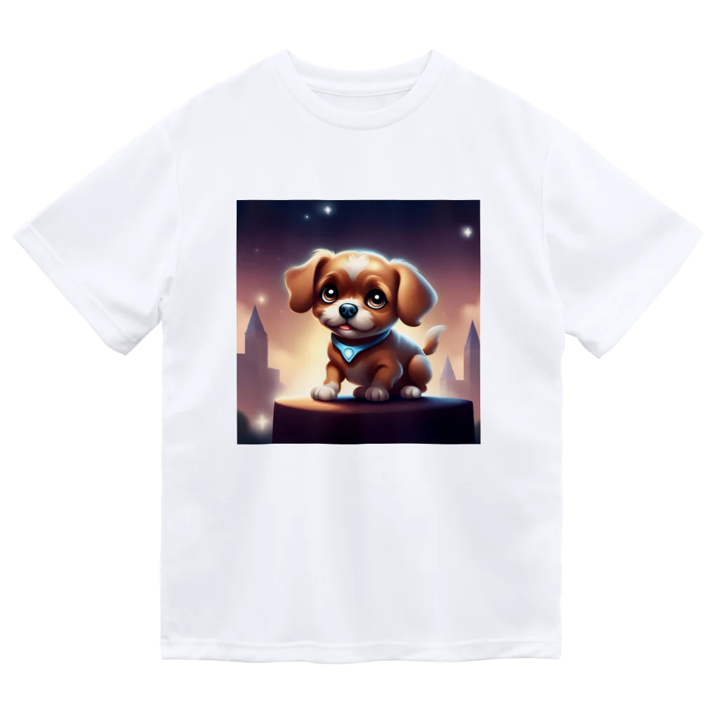 Void Dogの目が輝くかわいい小型犬が登場🐶✨ Dry T-Shirt