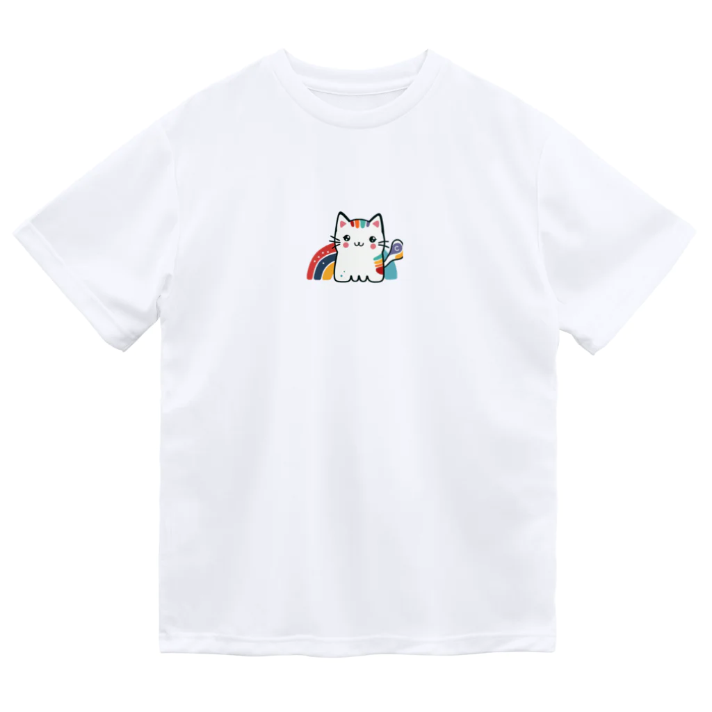 yielanggo007の虹のねこ ドライTシャツ