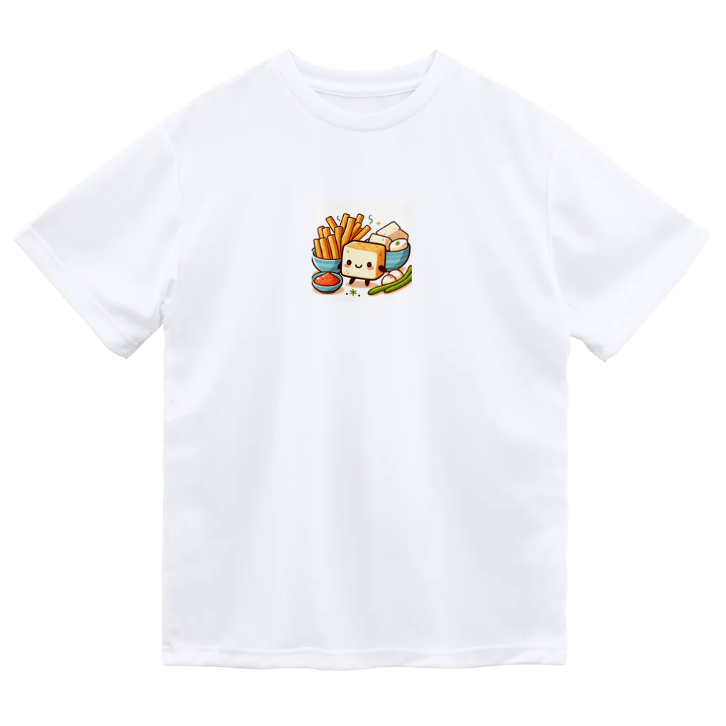 shalify53の揚げ豆腐ちゃん ドライTシャツ