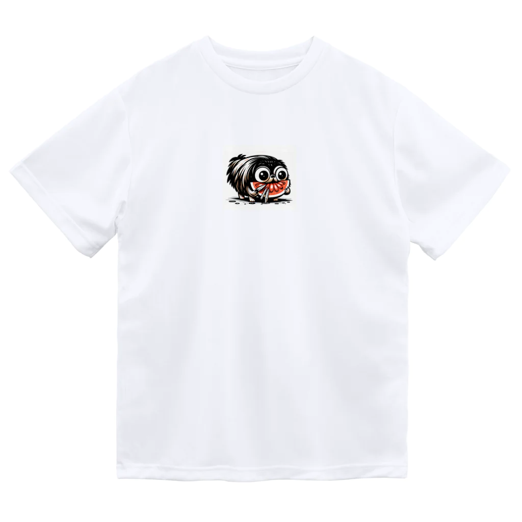 m_uu33ショップのホラーなペキニーズ Dry T-Shirt