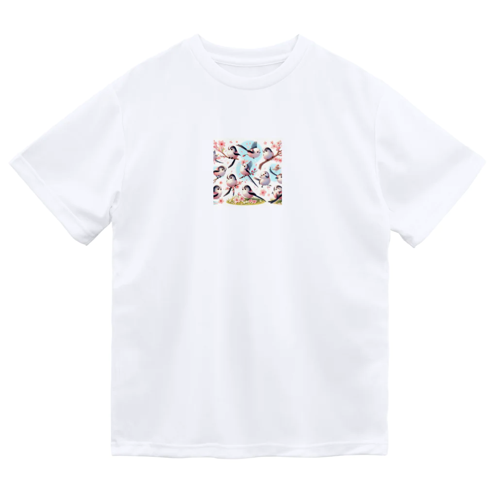 レイミーショップの雪の精霊シマエナガのキャラクターグッズ Dry T-Shirt