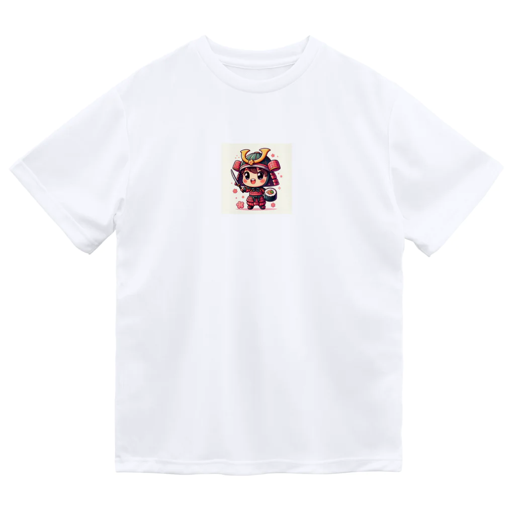 shibakentarooのかわいい武士 ドライTシャツ