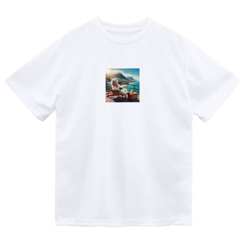 ソラノカナタのハワイを満喫するシロクマ Dry T-Shirt