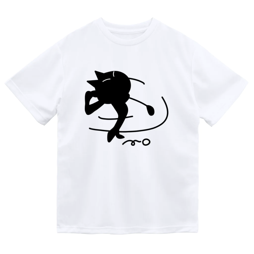 B-catのゴルフ猫 ドライTシャツ