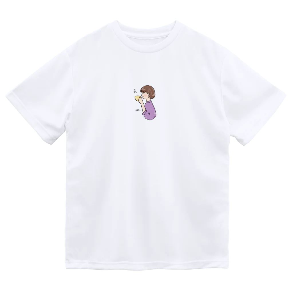 Sakikoのほっとひと息つく女の子　紫芋 Dry T-Shirt