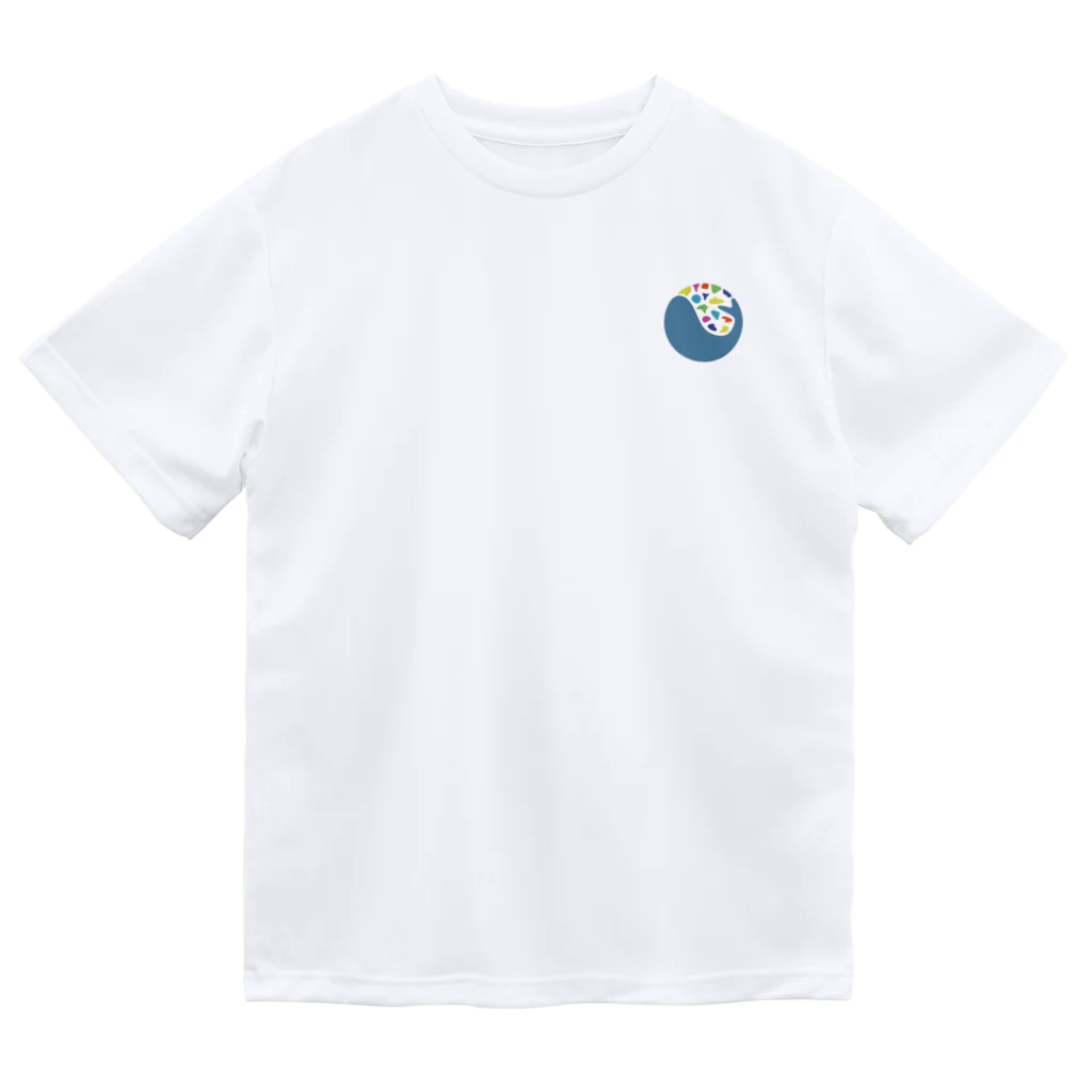 KUJIRA WALL 公式グッズのKUJIRA WALL公式 KUJIRAアイコン+KUJIRAロゴ Dry T-Shirt