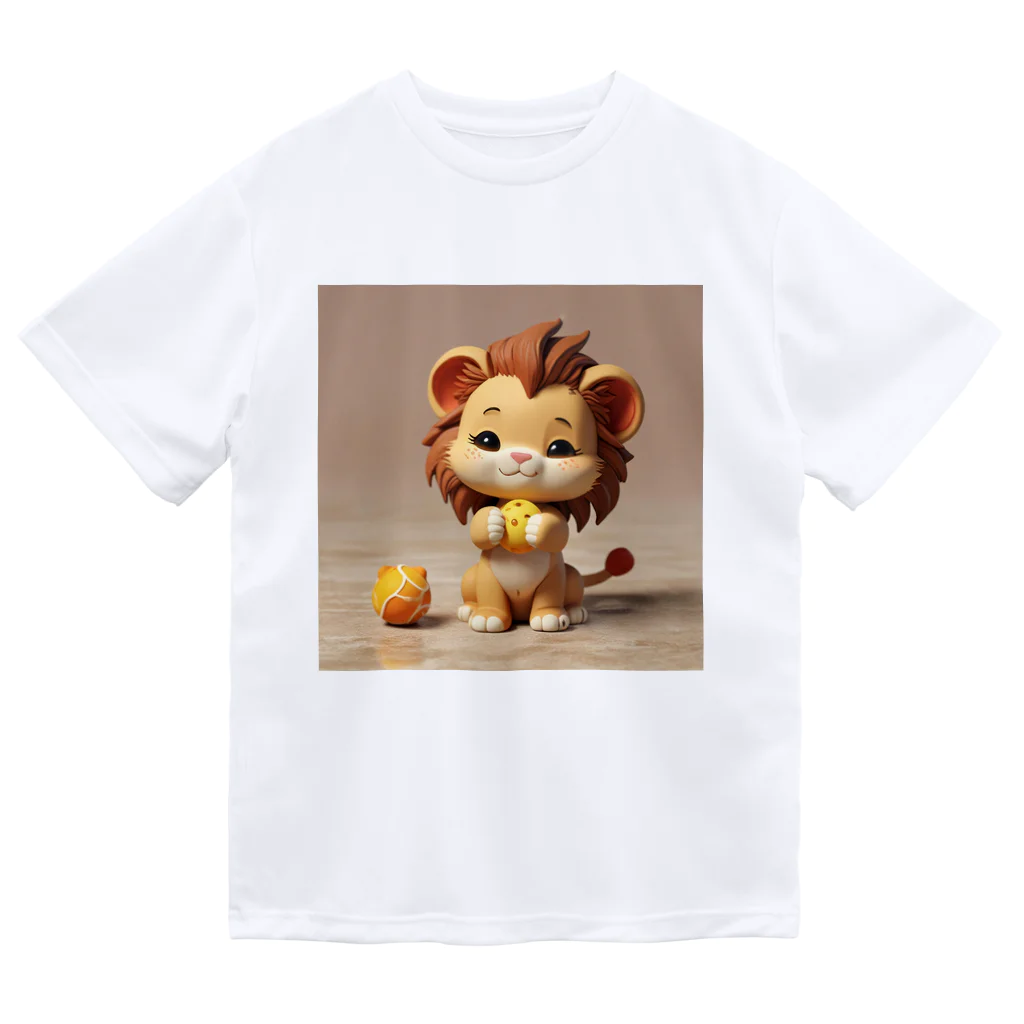 ganeshaの可愛いライオンとおもちゃを使った粘土のモデリング体験 Dry T-Shirt