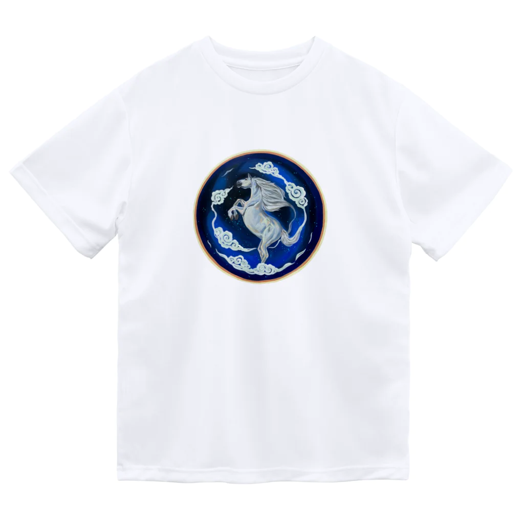 猫の頭の十三支・馬 Dry T-Shirt