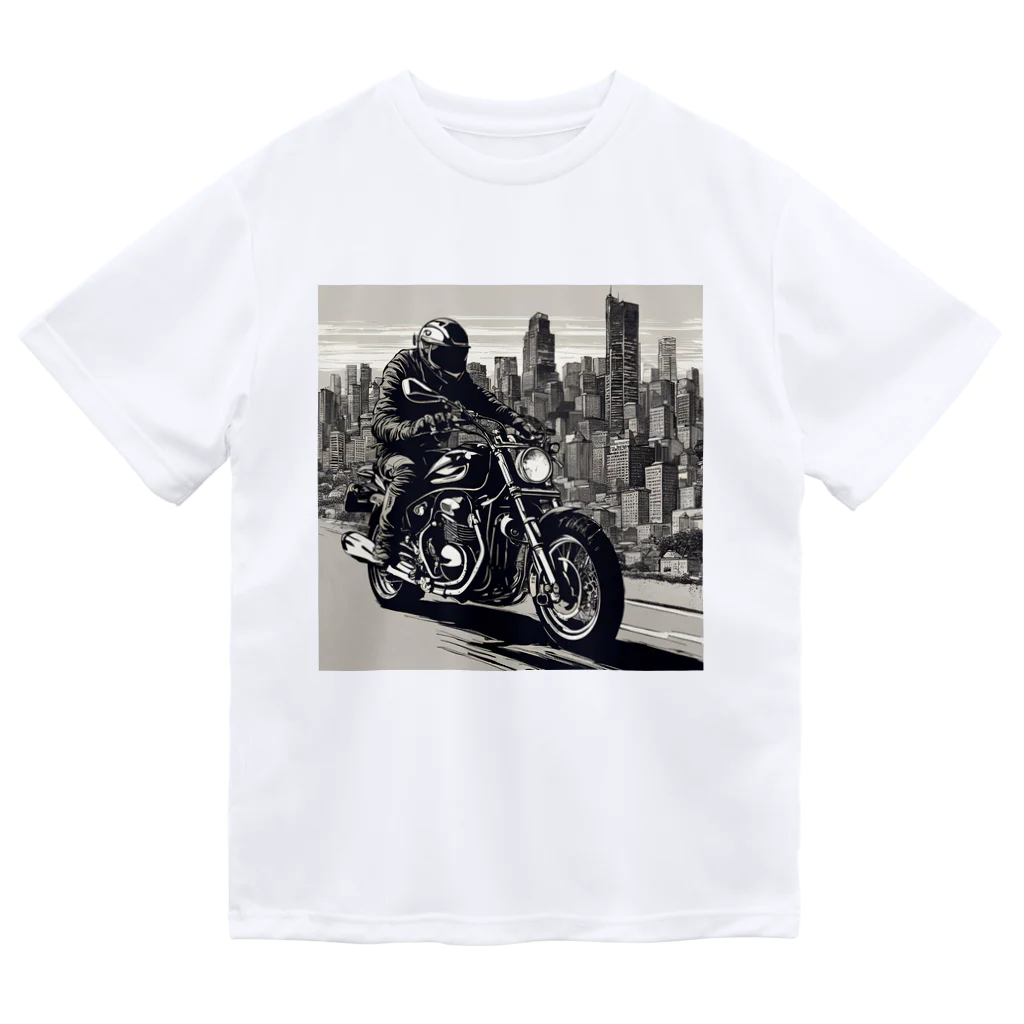 the blue seasonの都市の鼓動を感じるライド Dry T-Shirt