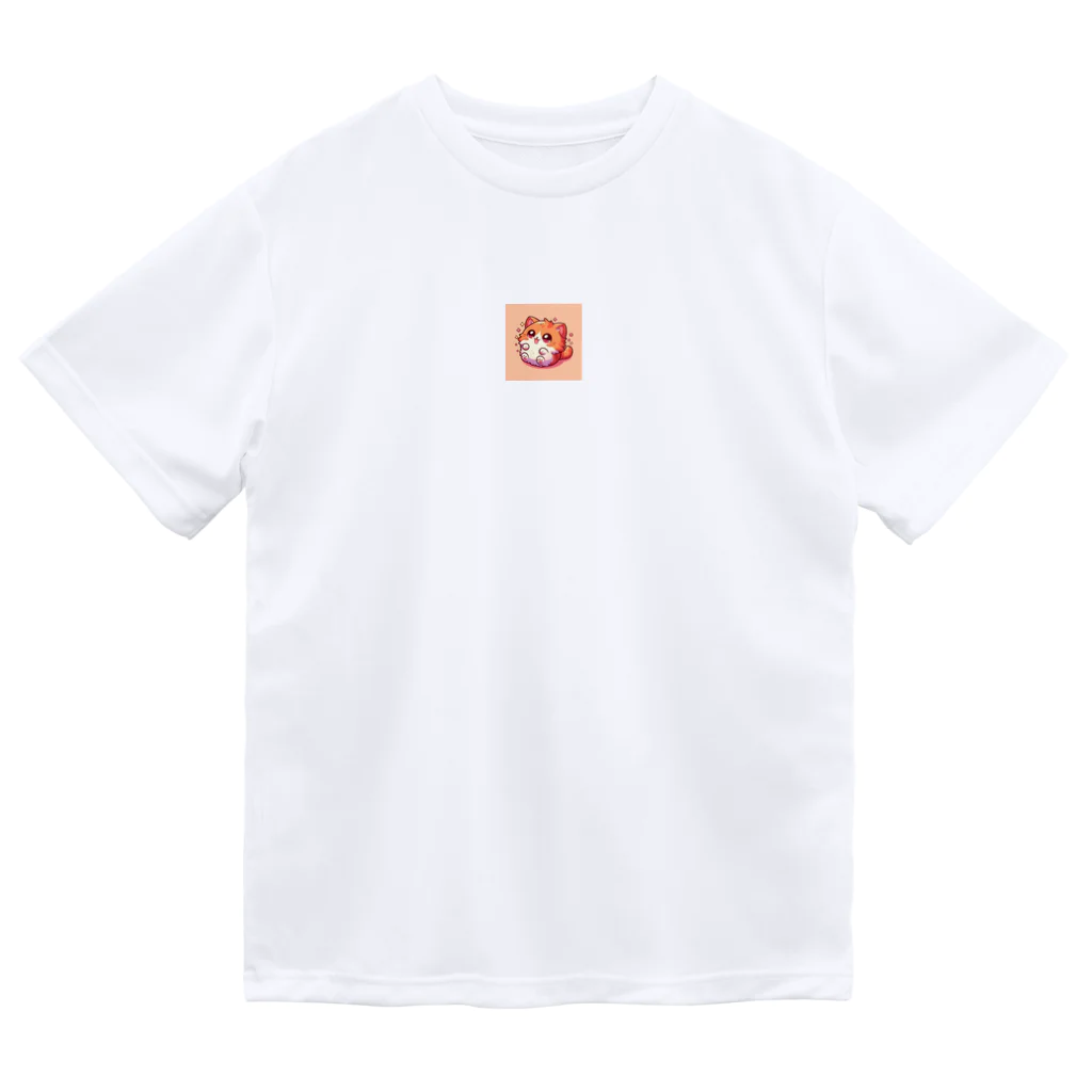 まんまるどうぶつ園のまんまるこねこ Dry T-Shirt