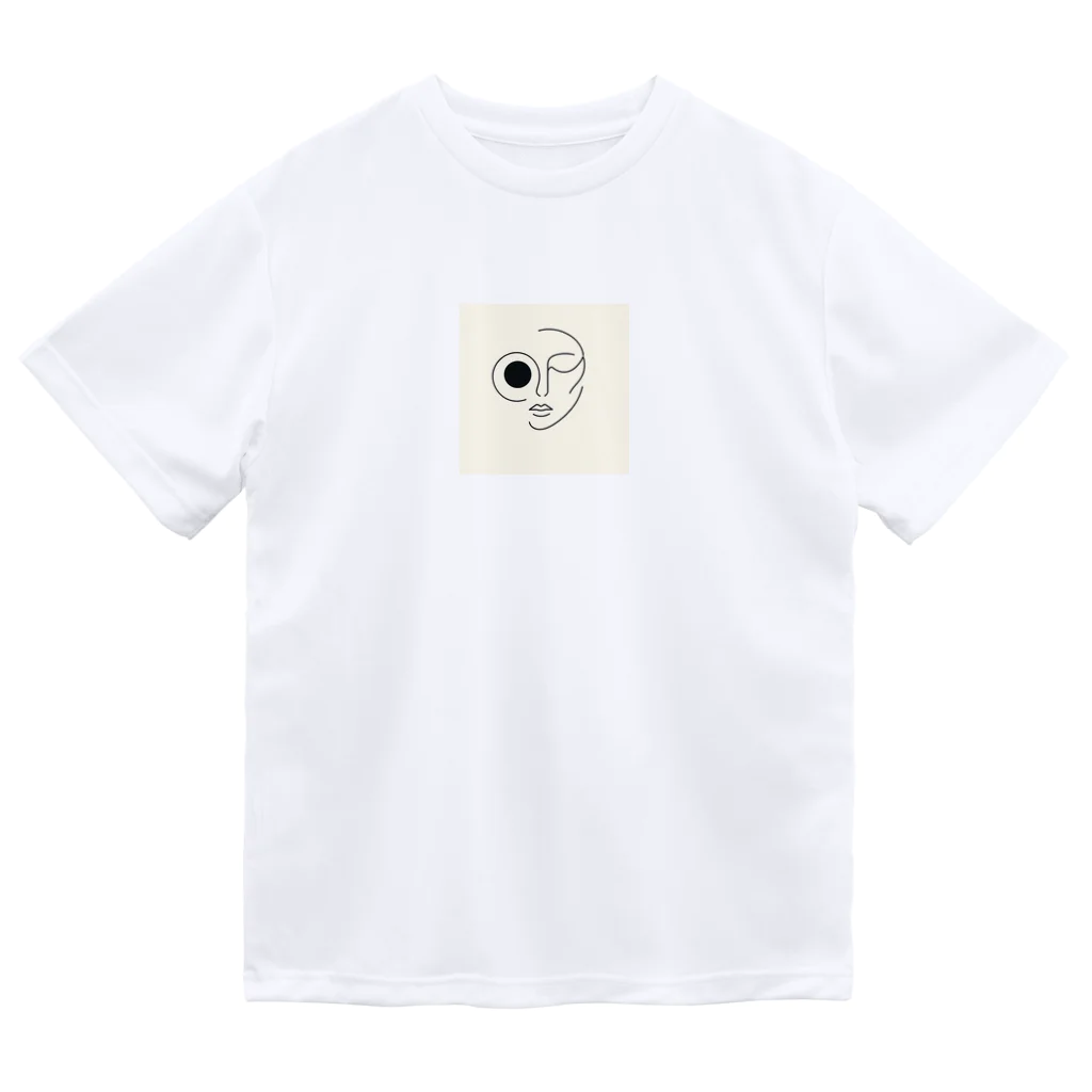 pasupasuの線の人　正面 ドライTシャツ