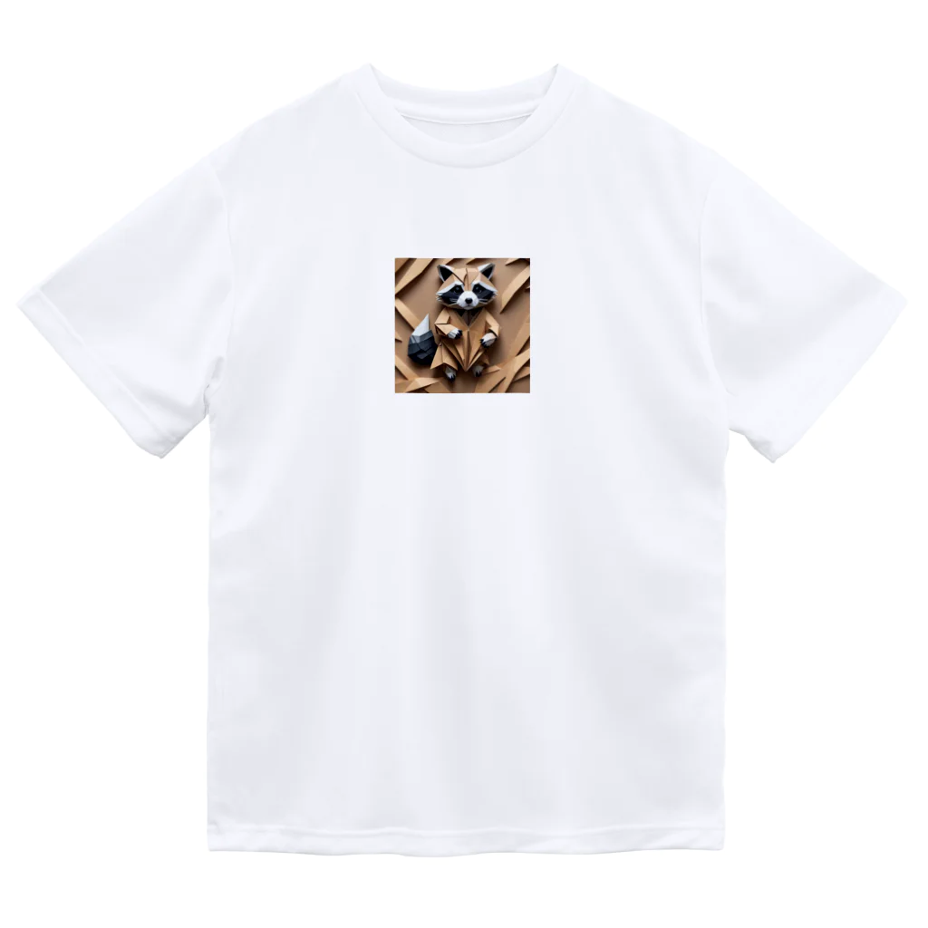 kdckensouの折り紙絵アライグマ Dry T-Shirt