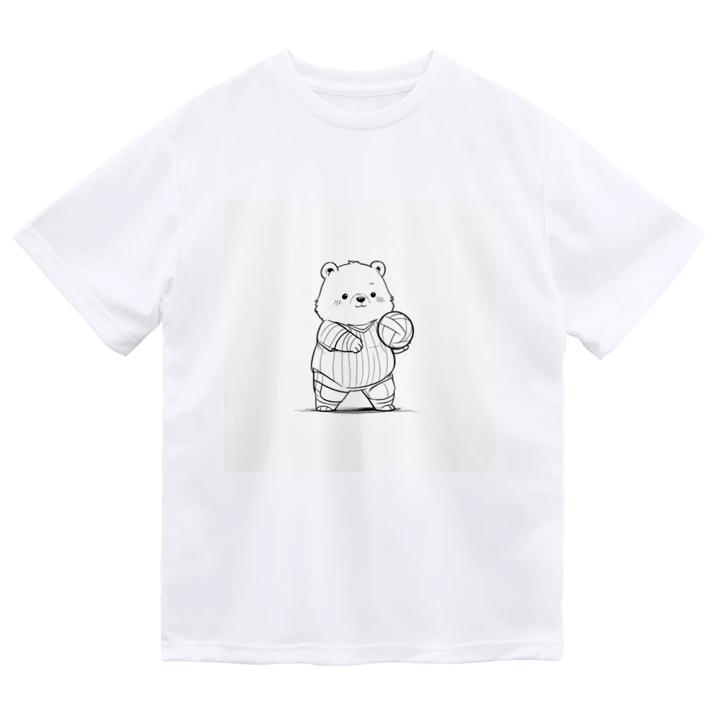 ganeshaのかわいいクマ Dry T-Shirt