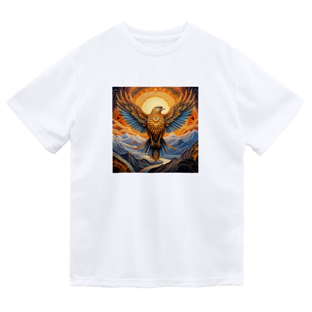 タカヤマ・サイトの神々しい鷹・シンボルマーク2 Dry T-Shirt
