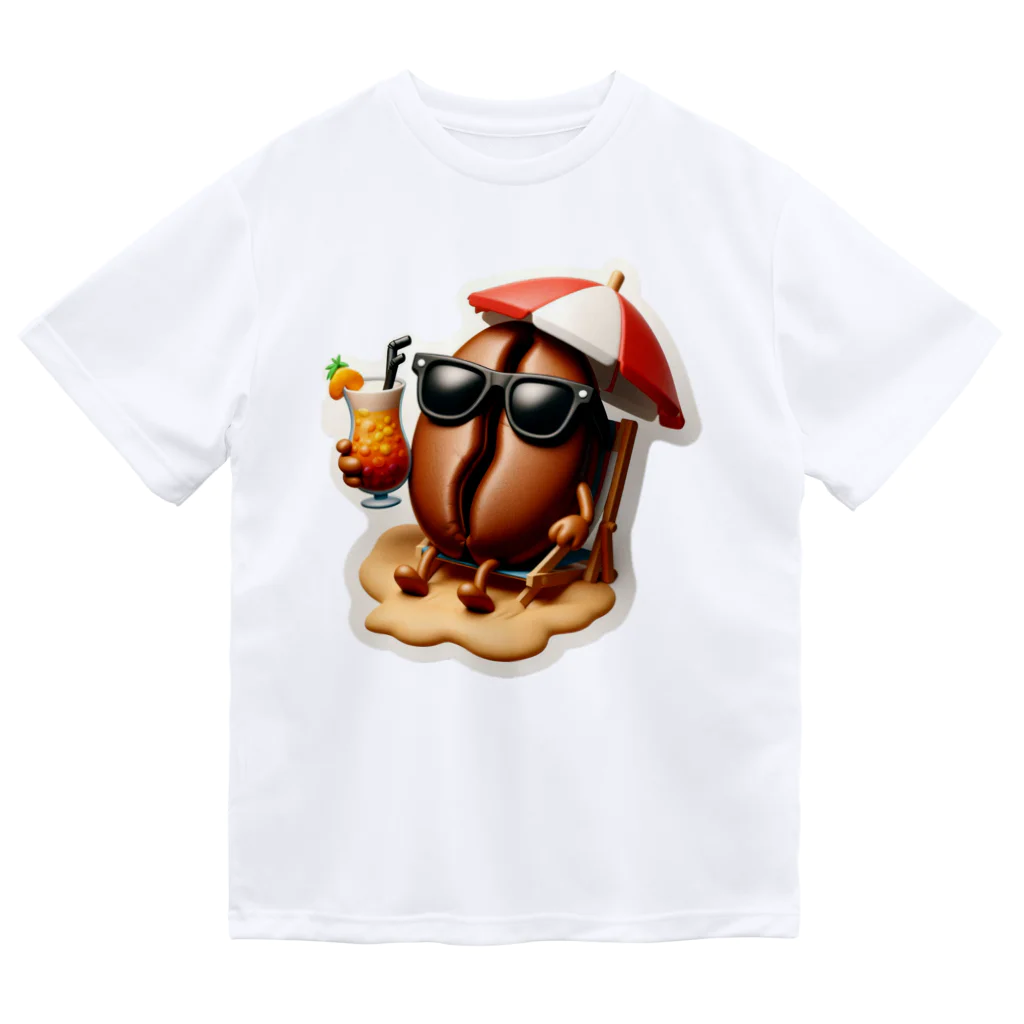 Mamechan2021のコーヒーの夏休み Dry T-Shirt