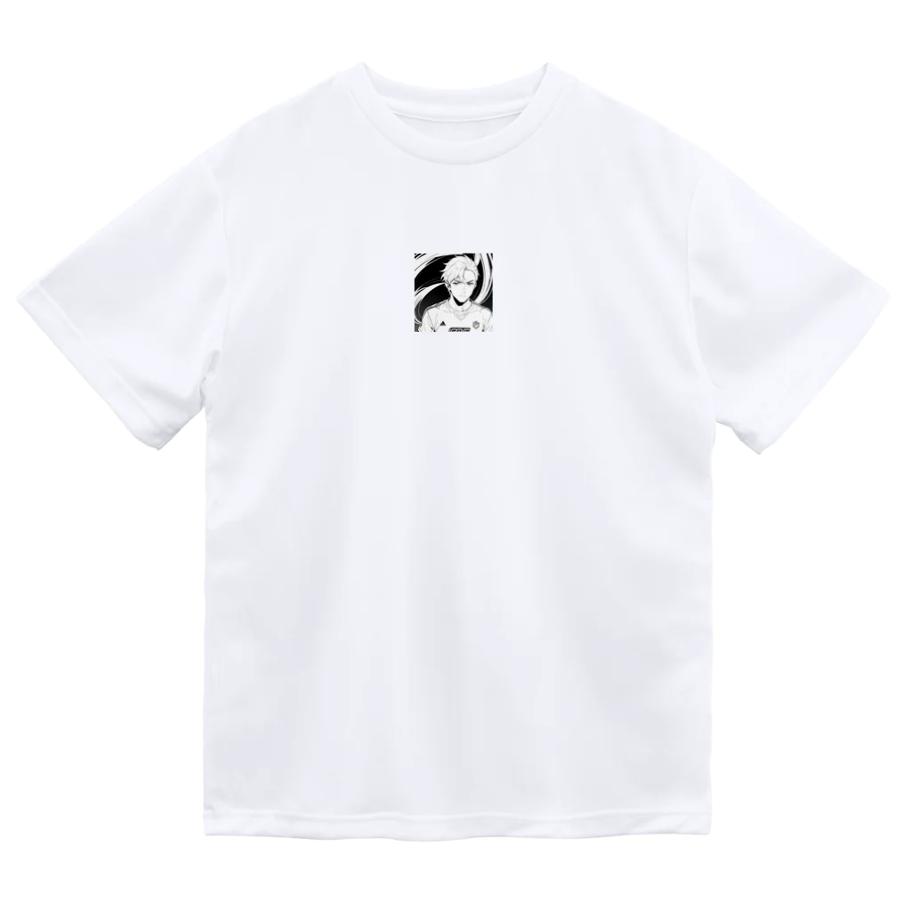 sports_thanksのイケメンサッカーイラスト Dry T-Shirt