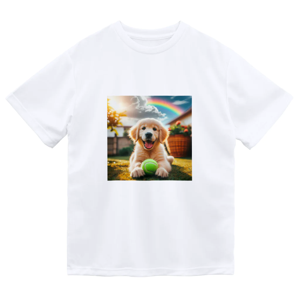 アニマルペイントの犬のグッズ Dry T-Shirt