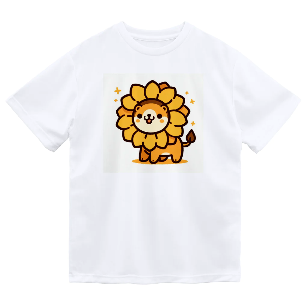 Mizのゆるハウスの向日葵になったライオン Dry T-Shirt