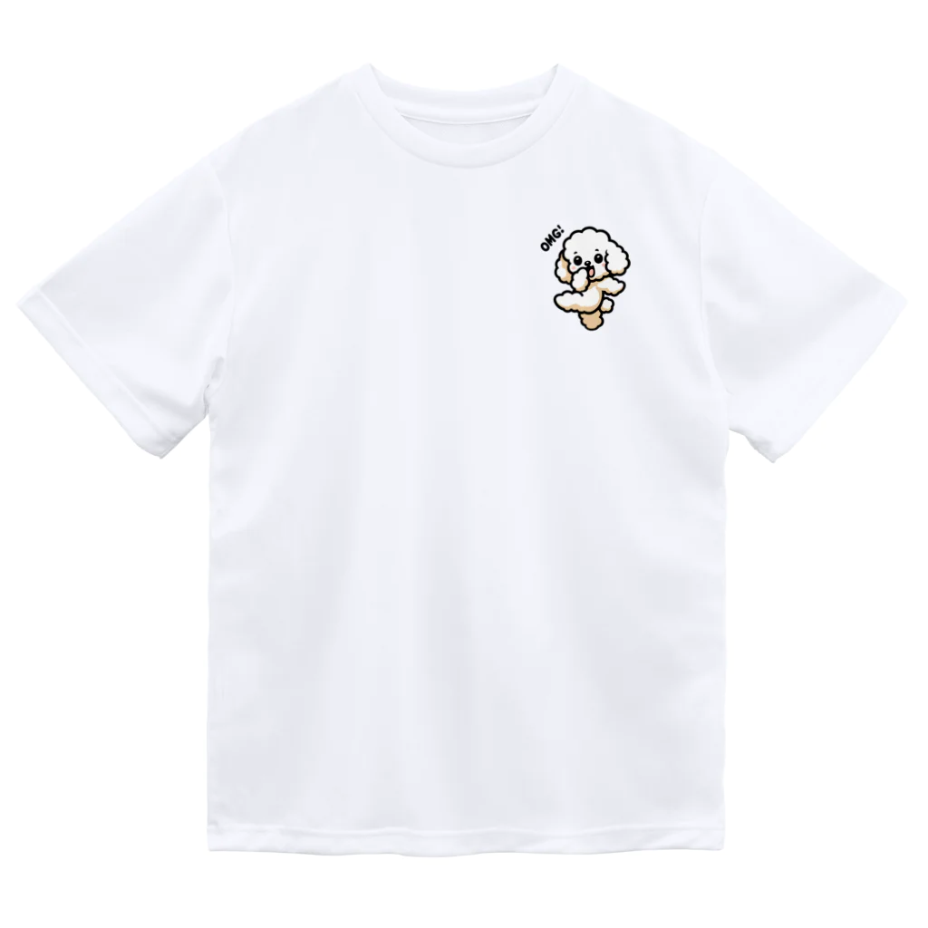 OMG DOG 【オーマイガ ドッグ】のOMG DOG オーマイガ！トイプードルのぷぷる Dry T-Shirt