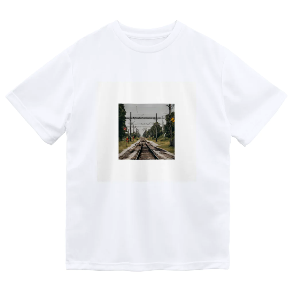 atoyuki_SHOPの鉄道レールデザイン Dry T-Shirt